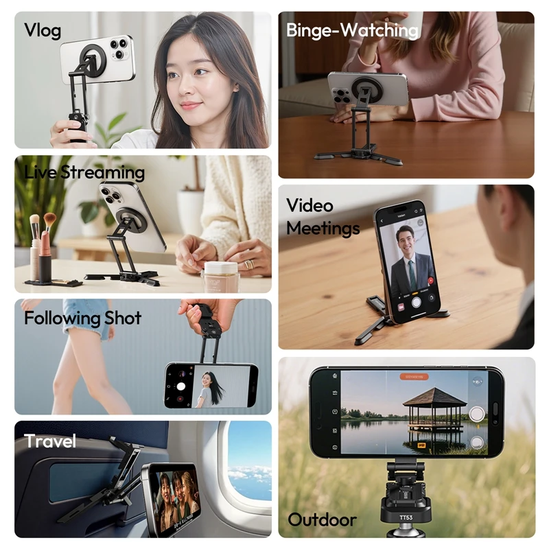 Ulanzi SK29 Foldable Phone Stand with Magnetic Ring - Imagem 5