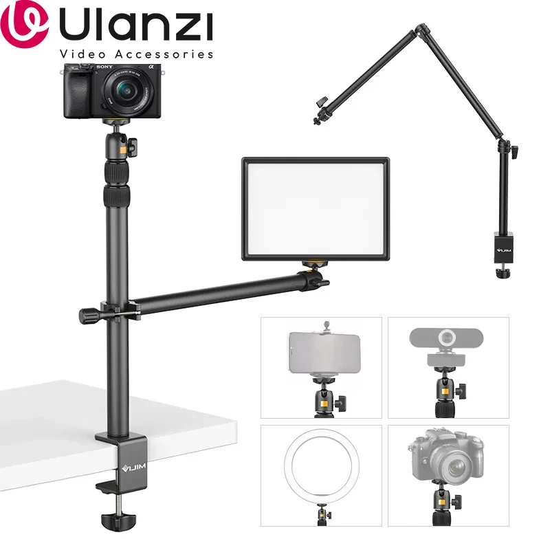 VIJIM LS02 LS08 Extend C Tripod Clamp 90cm Desk Stand Live